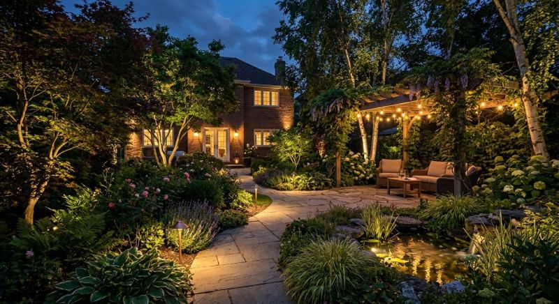 Garden Lighting Installation in Heber City, UT
