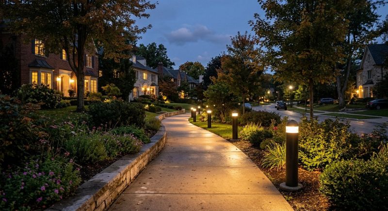 Sidewalk Lighting Installation in Pasadena, CA